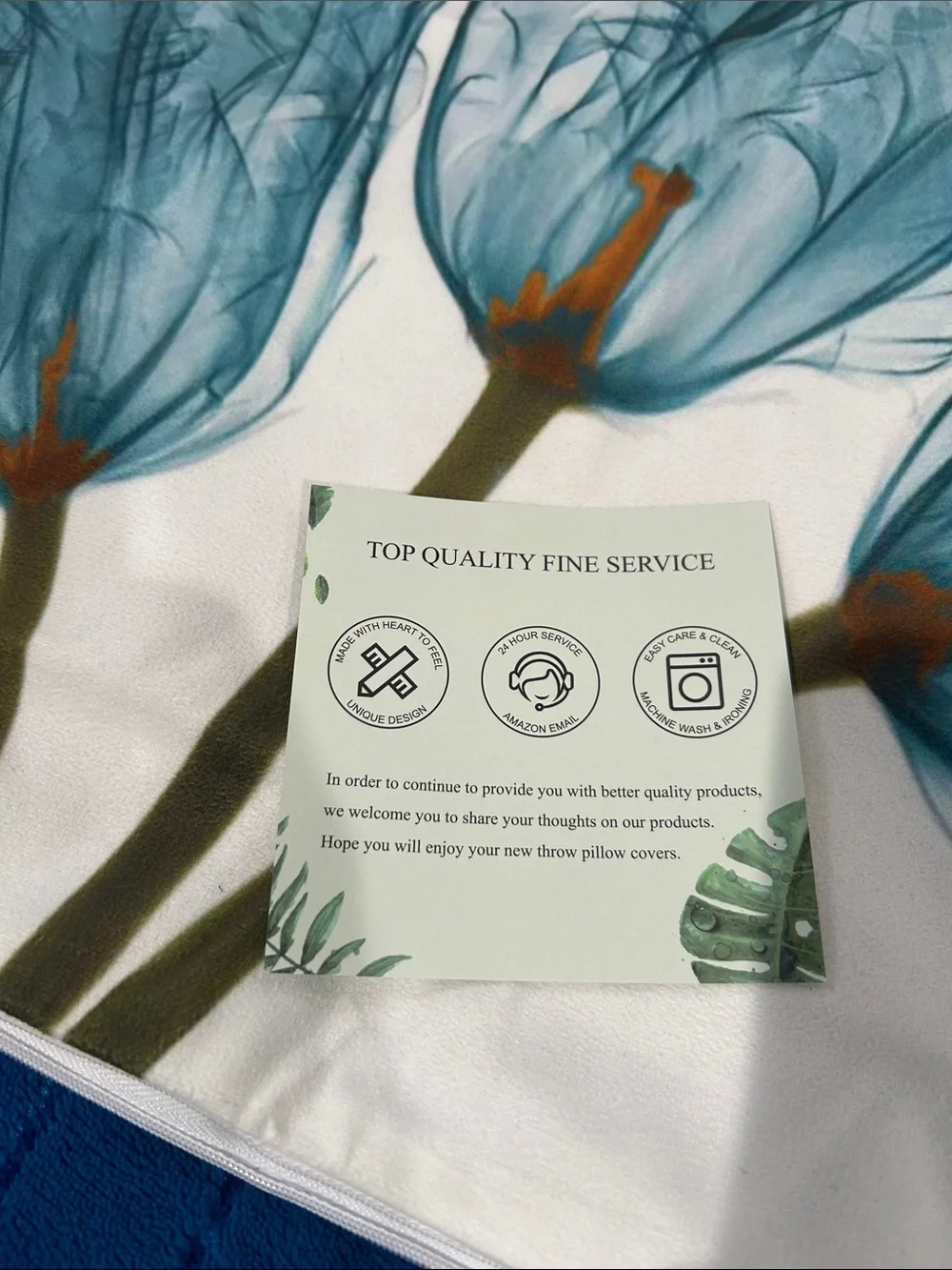 Decorative pillowcases, 4 pack